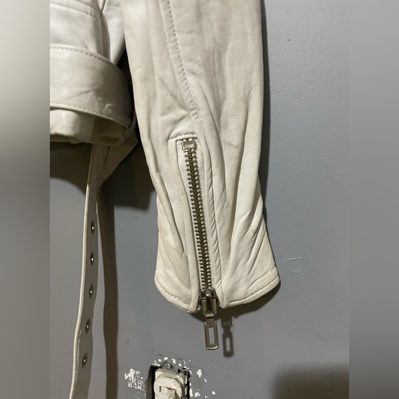 Vintage Victoria Leather White Leather Jacket - Picture 9 of 9